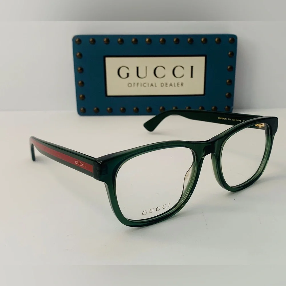 New Authentic Women GUCCI GG0004ON Green 011 Eyelashes